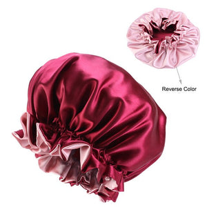 Reversible Satin Bonnet For Kinky, Curly or Springy Hair – Sophia-Faith.com